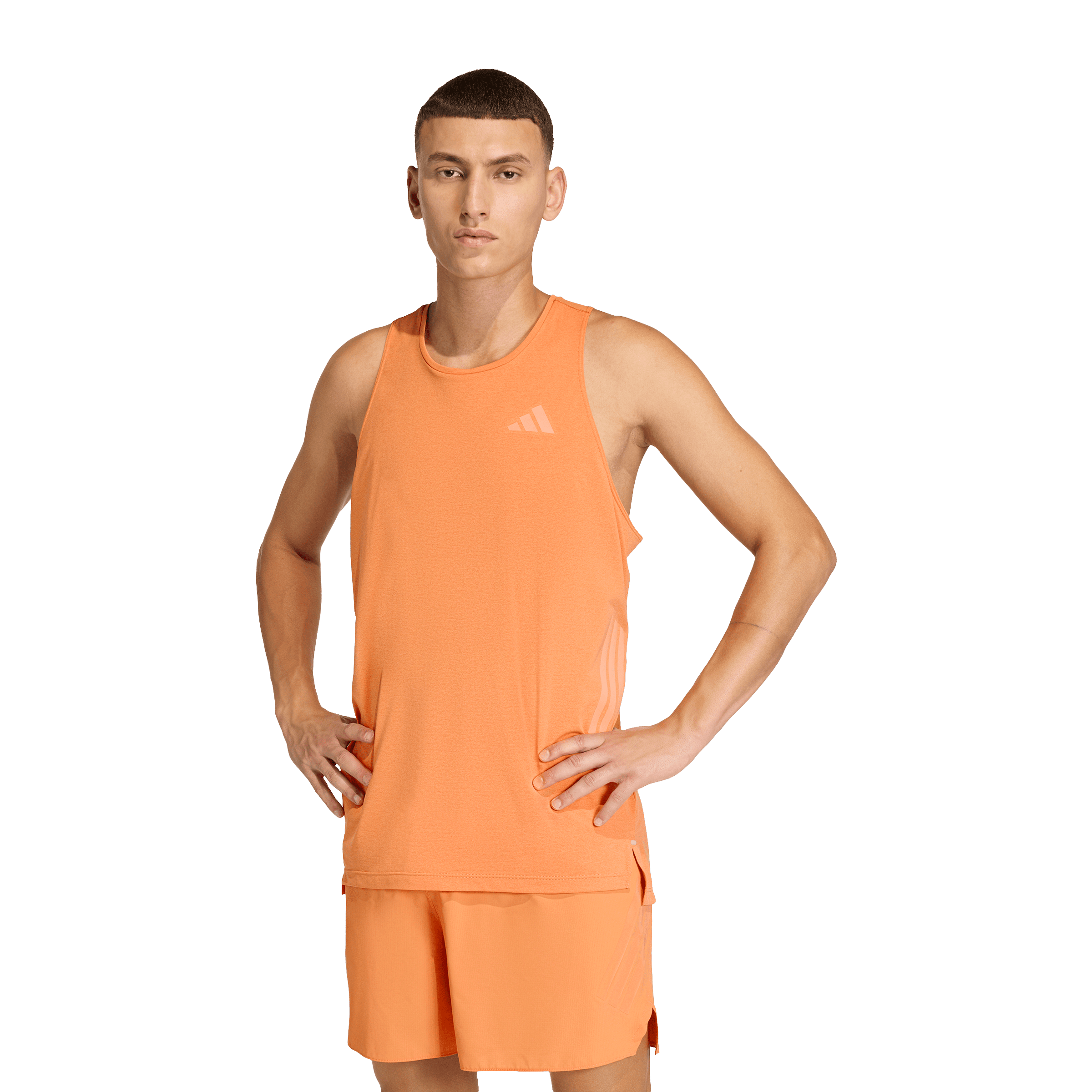 Adidas Mens adi365 CLIMACOOL Running Tank Top Orange/Dusky Orange